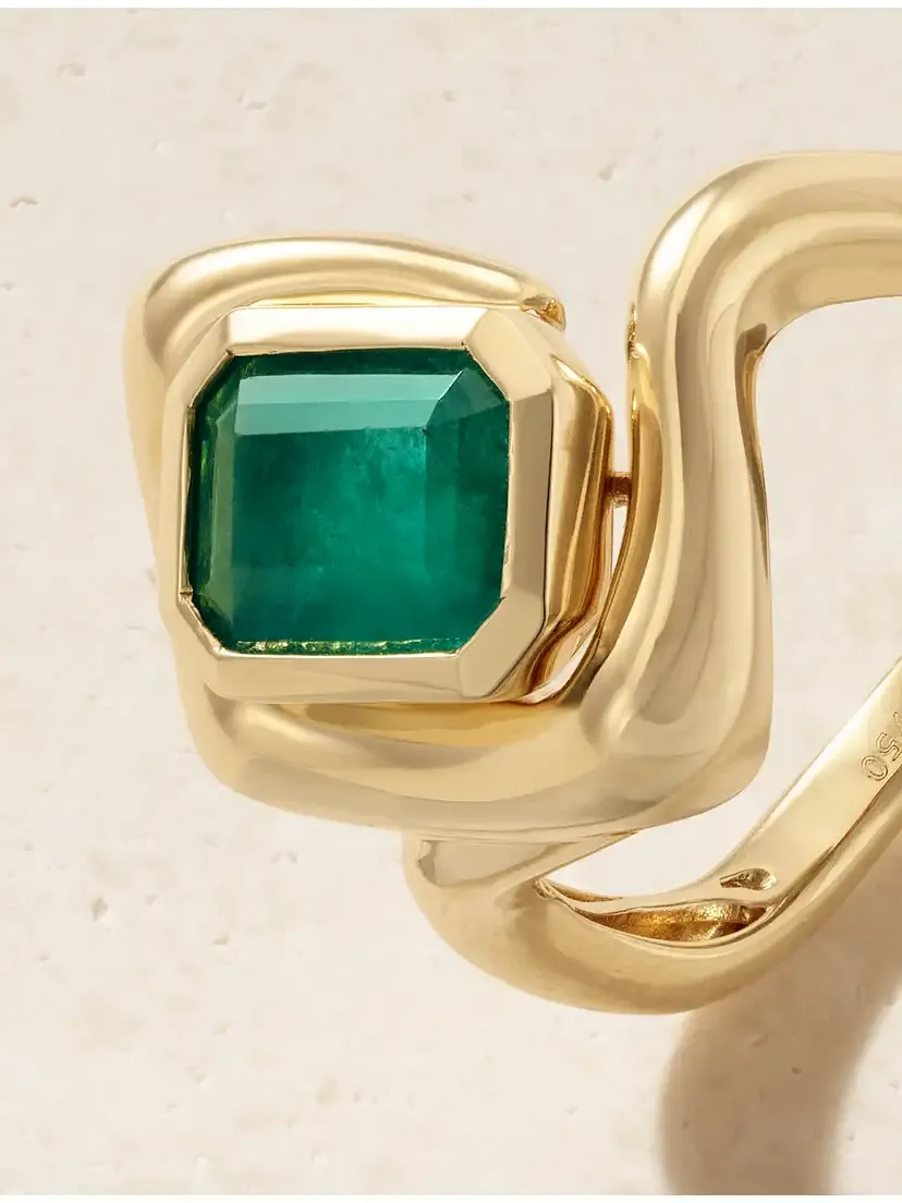 SHAY Zar 18-karat Gold, Emerald And Diamond Pinky Ring | Thumbnail 4 SHAY Zar 18-karat Gold, Emerald And Diamond Pinky Ring | Thumbnail 4
