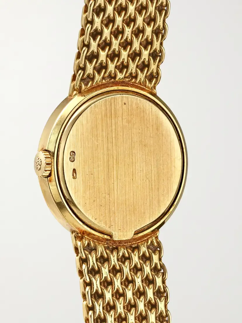 Stephanie Windsor + Patek Philippe Vintage 1980s Calatrava Mini Quartz-movement 18-karat Gold Diamond Watch, Ref. 4746j (6.25" Wrist) | Thumbnail 4 Stephanie Windsor + Patek Philippe Vintage 1980s Calatrava Mini Quartz-movement 18-karat Gold Diamond Watch, Ref. 4746j (6.25" Wrist) | Thumbnail 4