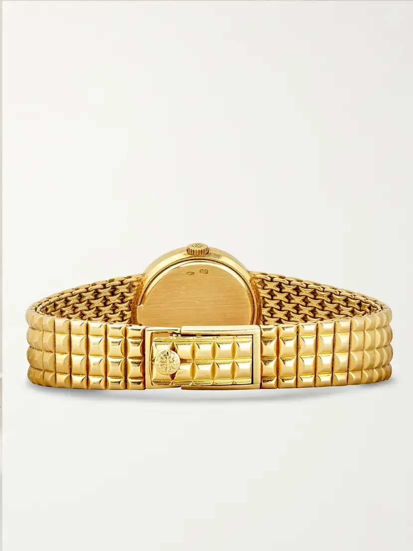 Stephanie Windsor + Patek Philippe Vintage 1980s Calatrava Mini Quartz-movement 18-karat Gold Diamond Watch, Ref. 4746j (6.25" Wrist) | Thumbnail 5 Stephanie Windsor + Patek Philippe Vintage 1980s Calatrava Mini Quartz-movement 18-karat Gold Diamond Watch, Ref. 4746j (6.25" Wrist) | Thumbnail 5
