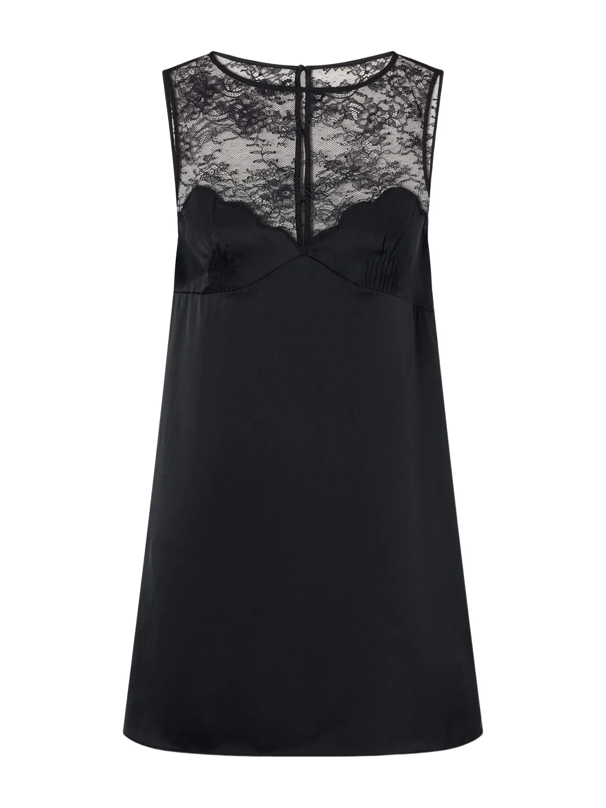 Blake Ruched Lace-trimmed Silk-satin Mini Dress Blake Ruched Lace-trimmed Silk-satin Mini Dress