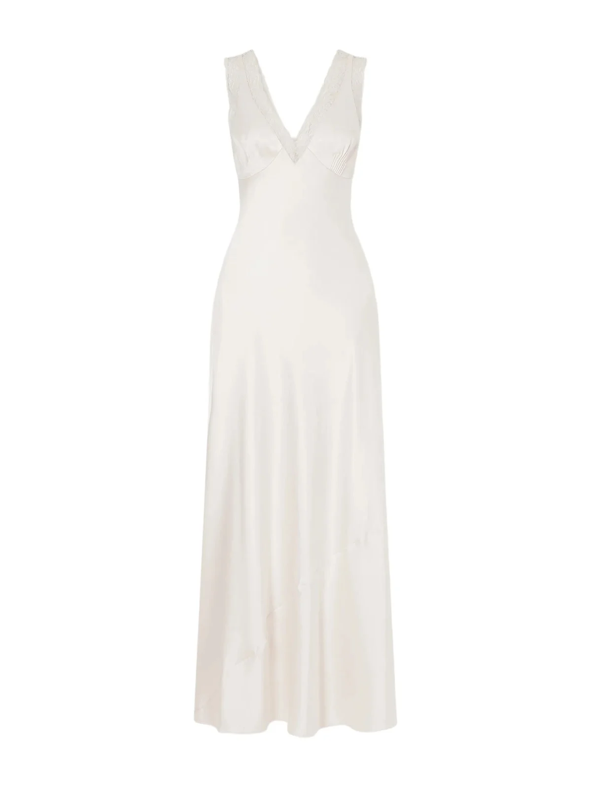 Blake Lace-trimmed Silk-satin Maxi Dress Blake Lace-trimmed Silk-satin Maxi Dress