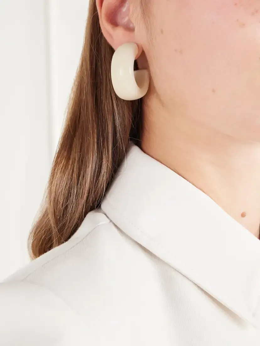 Hunting Season The Halfmoon Tagua Seed Earrings | Thumbnail 2 Hunting Season The Halfmoon Tagua Seed Earrings | Thumbnail 2
