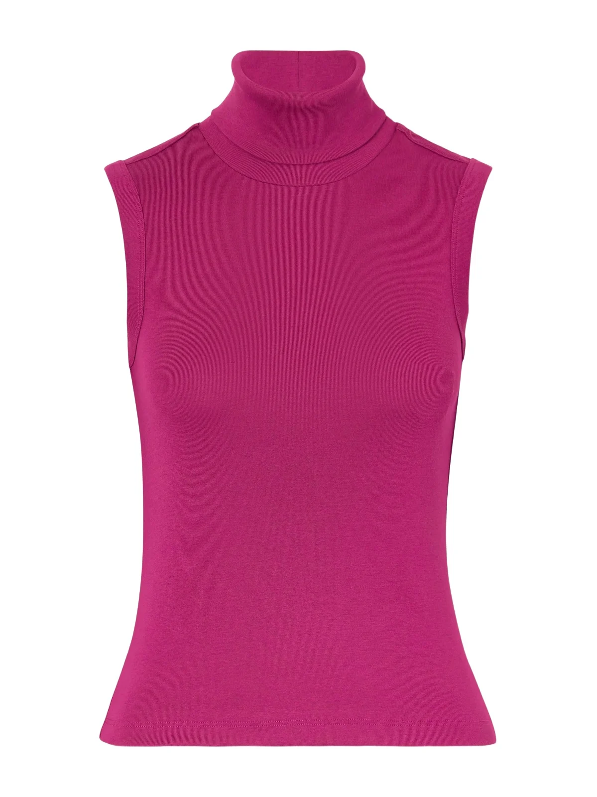 Dinah Ribbed Organic Cotton-jersey Turtleneck Tank