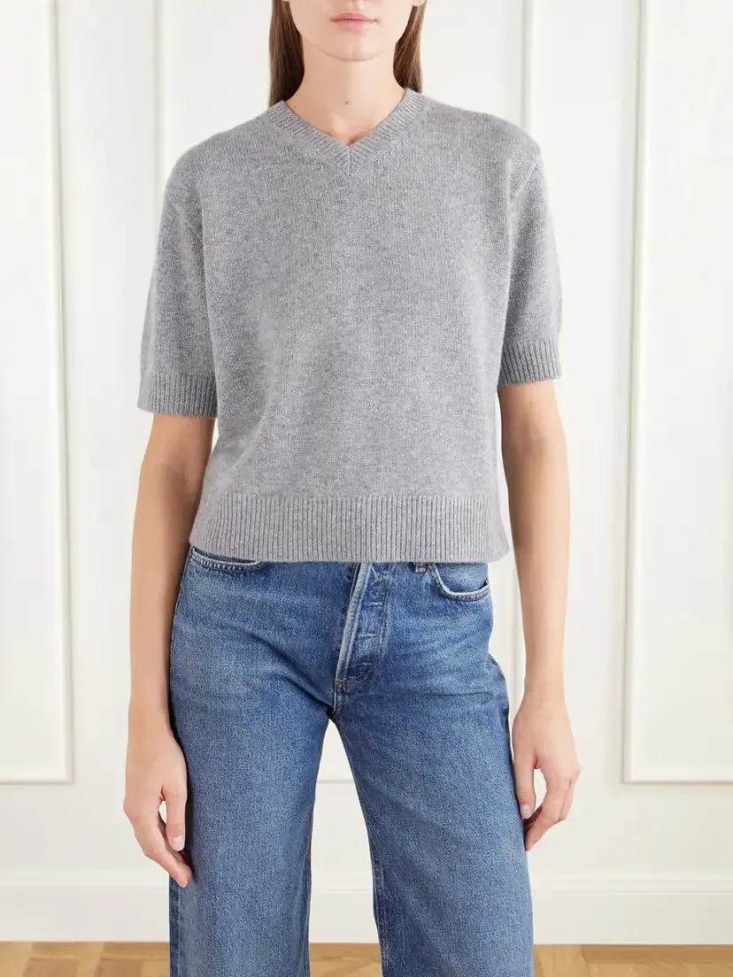 Theory Cropped Cashmere Sweater | Thumbnail 3