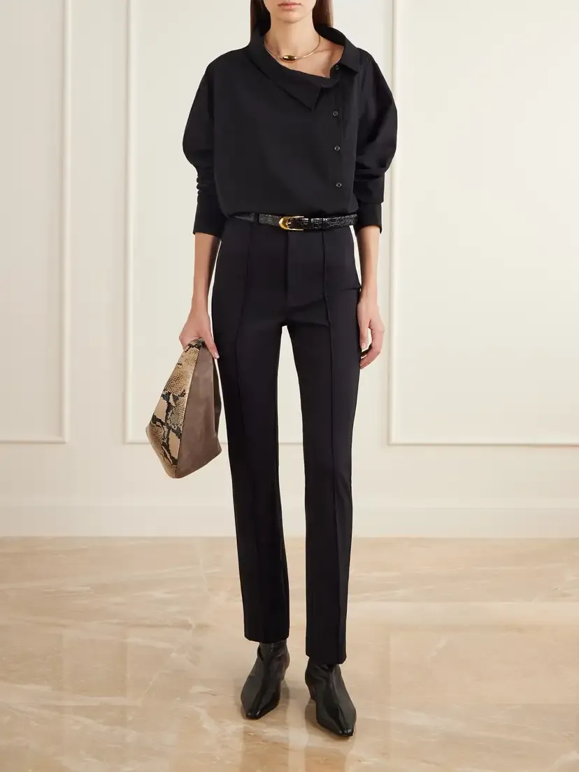Jamie Haller The Riding Cropped Stretch-crepe Slim-leg Pants | Thumbnail 2 Jamie Haller The Riding Cropped Stretch-crepe Slim-leg Pants | Thumbnail 2
