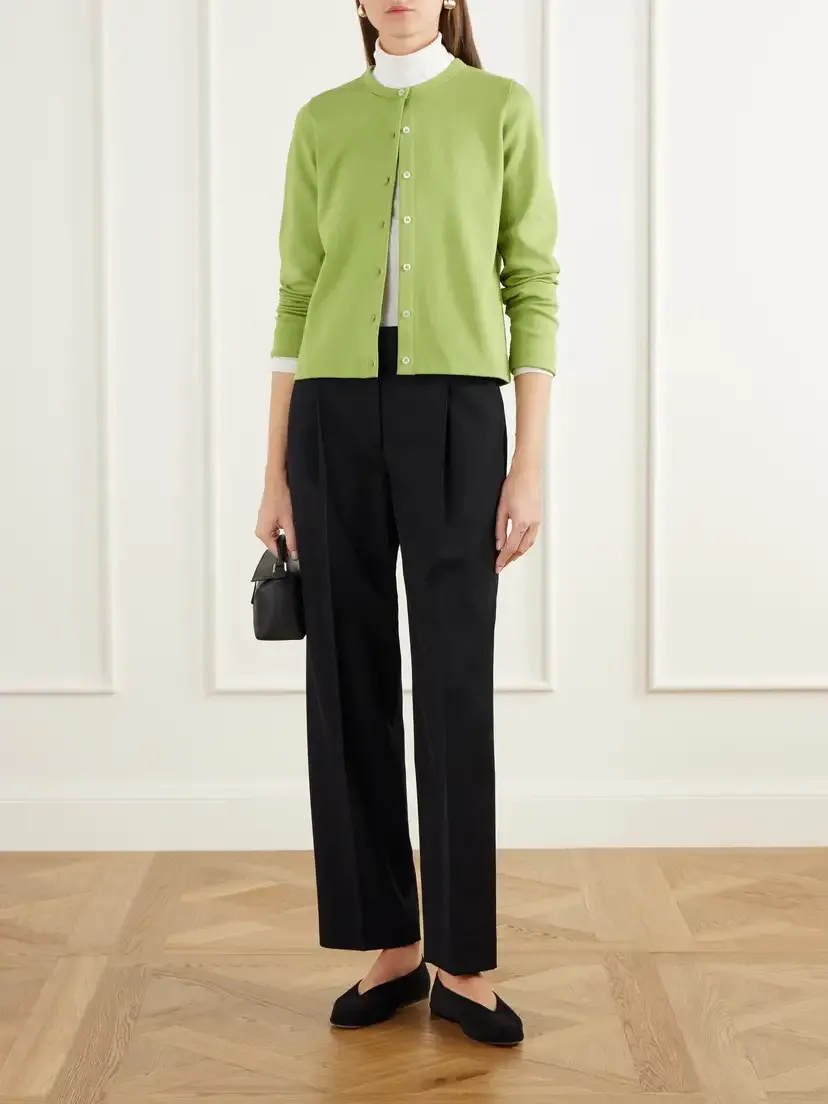 FLORE FLORE Poppy Organic Cotton-jersey Cardigan | Thumbnail 2