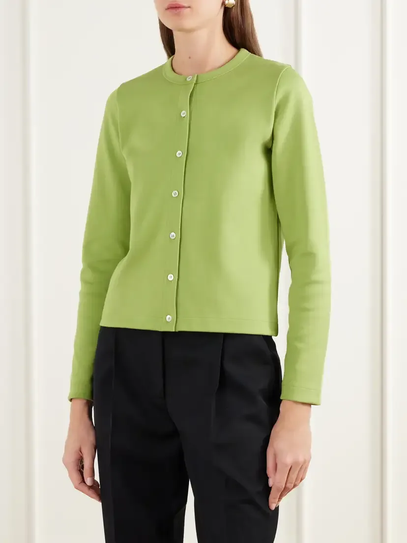 FLORE FLORE Poppy Organic Cotton-jersey Cardigan | Thumbnail 3