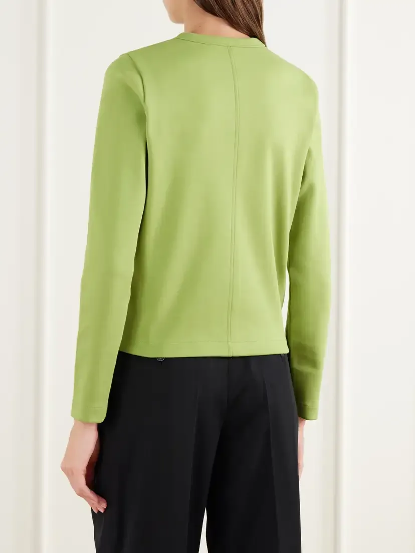 FLORE FLORE Poppy Organic Cotton-jersey Cardigan | Thumbnail 4