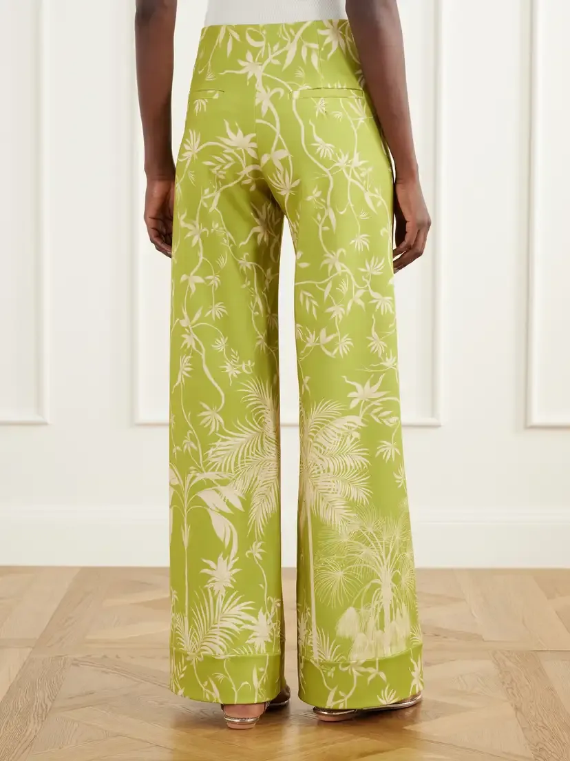 ANDRES OTALORA Con Ella Printed Satin Wide-leg Pants | Thumbnail 4 ANDRES OTALORA Con Ella Printed Satin Wide-leg Pants | Thumbnail 4
