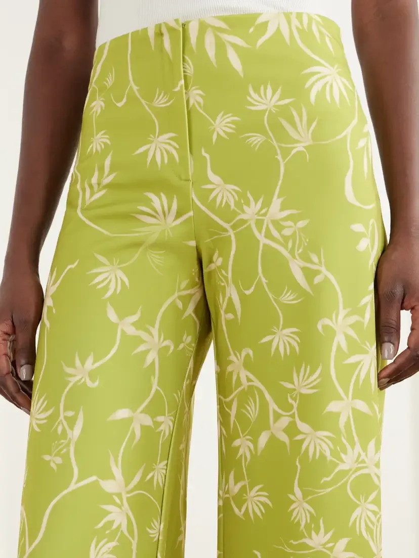 ANDRES OTALORA Con Ella Printed Satin Wide-leg Pants | Thumbnail 5 ANDRES OTALORA Con Ella Printed Satin Wide-leg Pants | Thumbnail 5