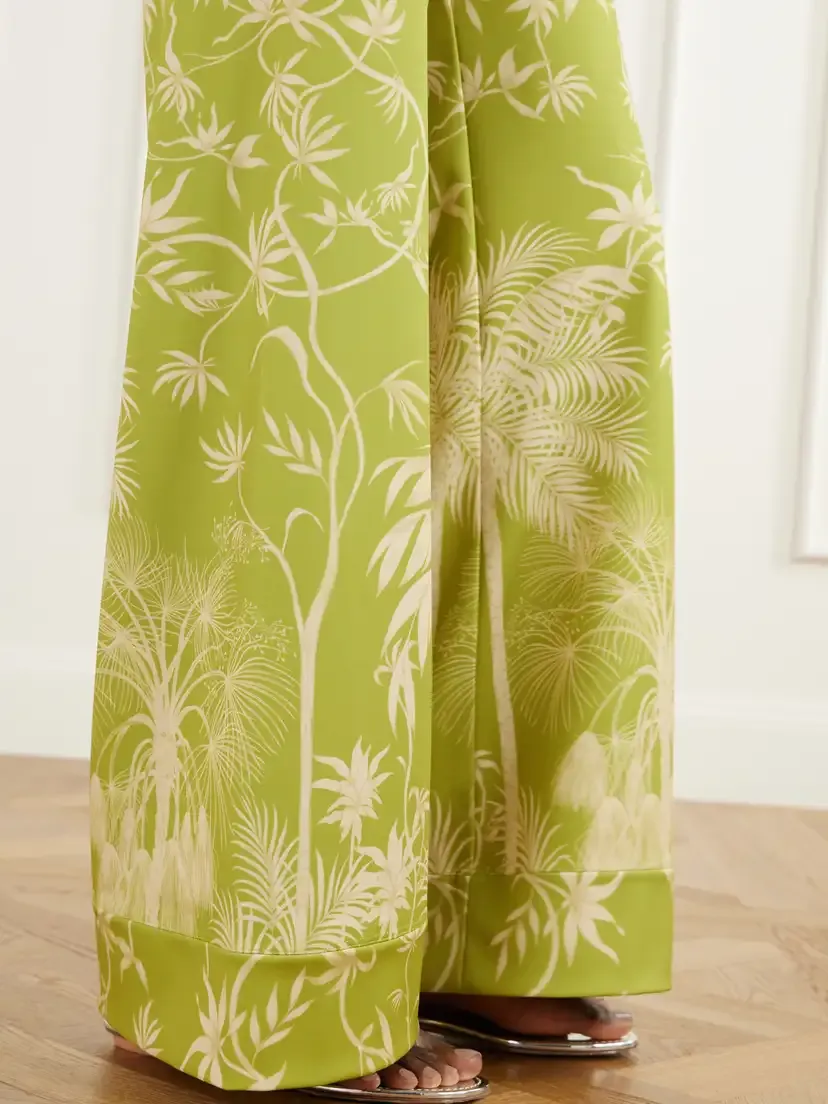 ANDRES OTALORA Con Ella Printed Satin Wide-leg Pants | Thumbnail 6 ANDRES OTALORA Con Ella Printed Satin Wide-leg Pants | Thumbnail 6