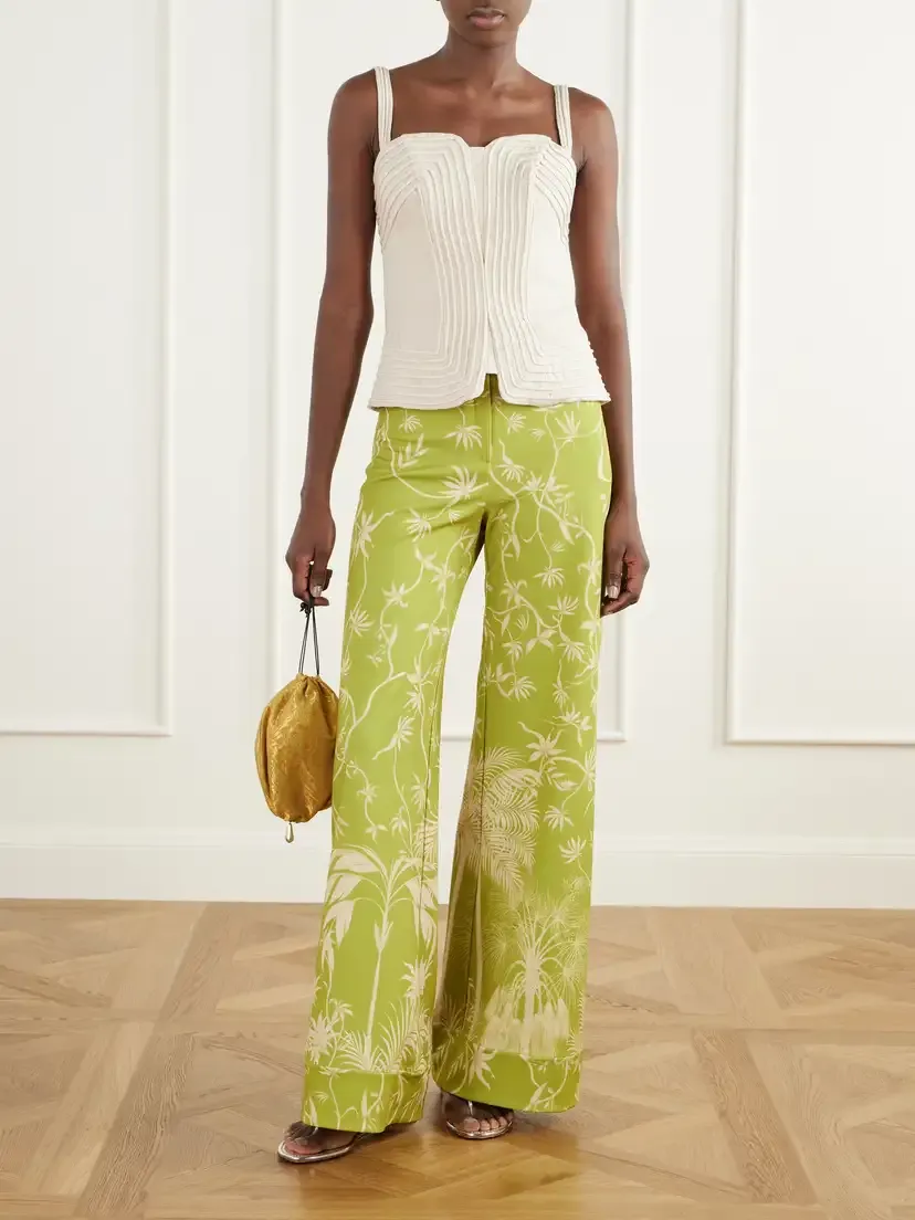 ANDRES OTALORA Encontre Corded Linen-woven Top | Thumbnail 2 ANDRES OTALORA Encontre Corded Linen-woven Top | Thumbnail 2
