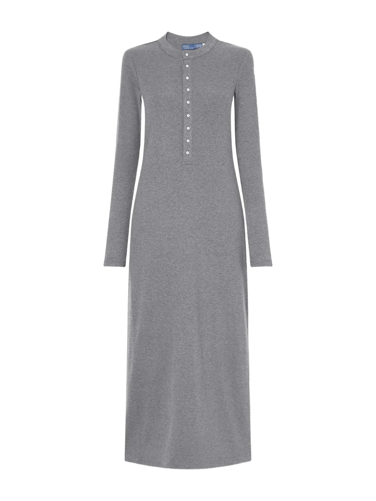 Polo Ralph Lauren Ribbed Lyocell-blend Jersey Henley Midi Dress
