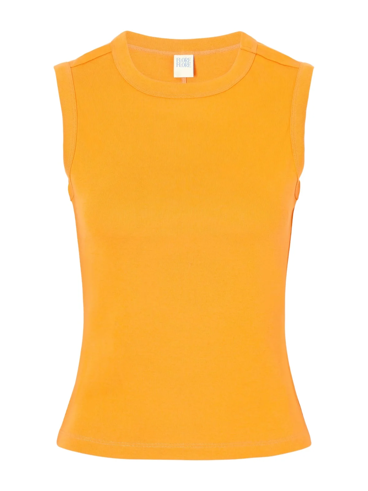 FLORE FLORE Esmé Ribbed Organic Cotton-jersey Tank