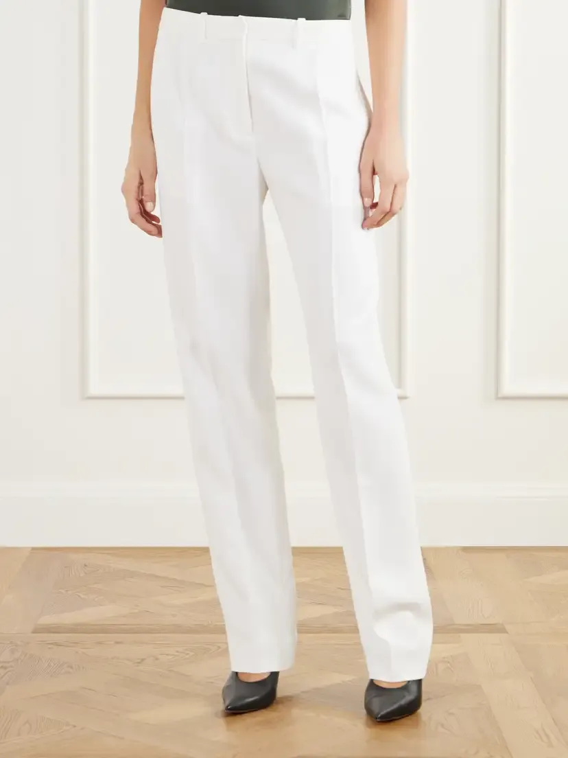 Brandon Maxwell The Irving Pleated Crepe Tapered Pants | Thumbnail 3 Brandon Maxwell The Irving Pleated Crepe Tapered Pants | Thumbnail 3