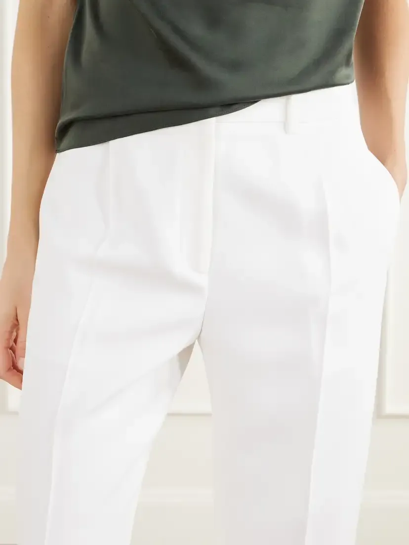 Brandon Maxwell The Irving Pleated Crepe Tapered Pants | Thumbnail 5 Brandon Maxwell The Irving Pleated Crepe Tapered Pants | Thumbnail 5
