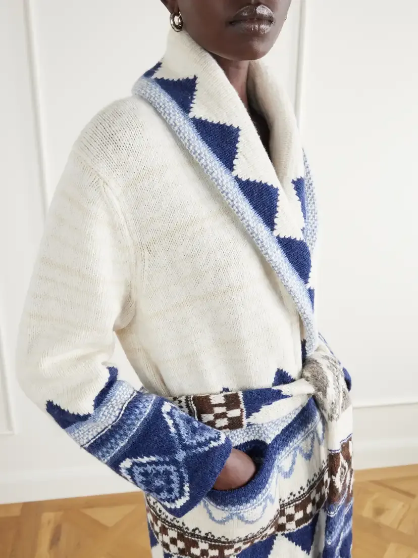 Polo Ralph Lauren Belted Intarsia-knit Wool Cardigan | Thumbnail 5 Polo Ralph Lauren Belted Intarsia-knit Wool Cardigan | Thumbnail 5