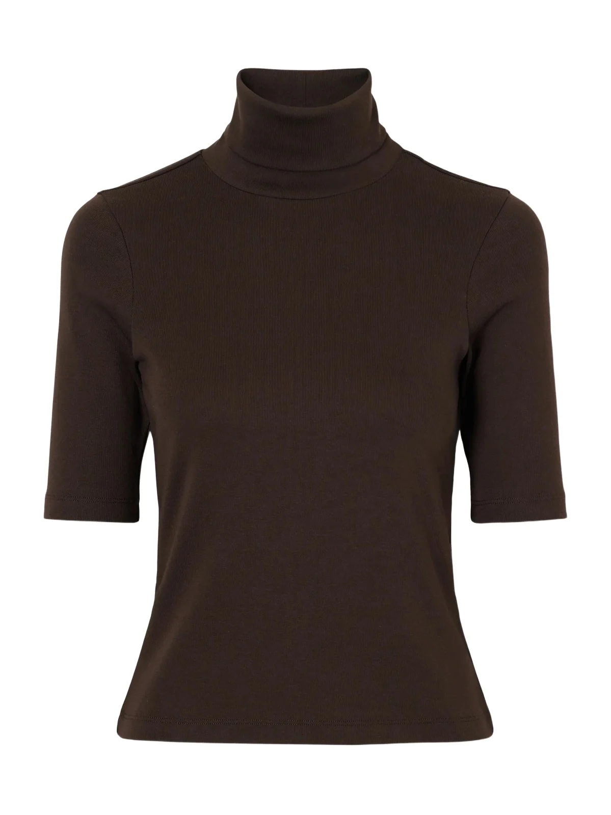 Dinah Ribbed Organic Cotton-jersey Turtleneck Top