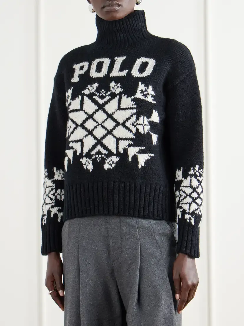 Polo Ralph Lauren Intarsia-knit Wool Turtleneck Sweater | Thumbnail 3 Polo Ralph Lauren Intarsia-knit Wool Turtleneck Sweater | Thumbnail 3