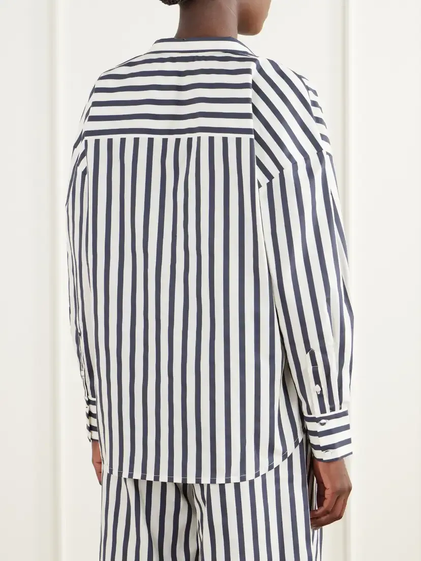 ANDRES OTALORA Un Tej Striped Cotton-poplin Shirt | Thumbnail 4 ANDRES OTALORA Un Tej Striped Cotton-poplin Shirt | Thumbnail 4
