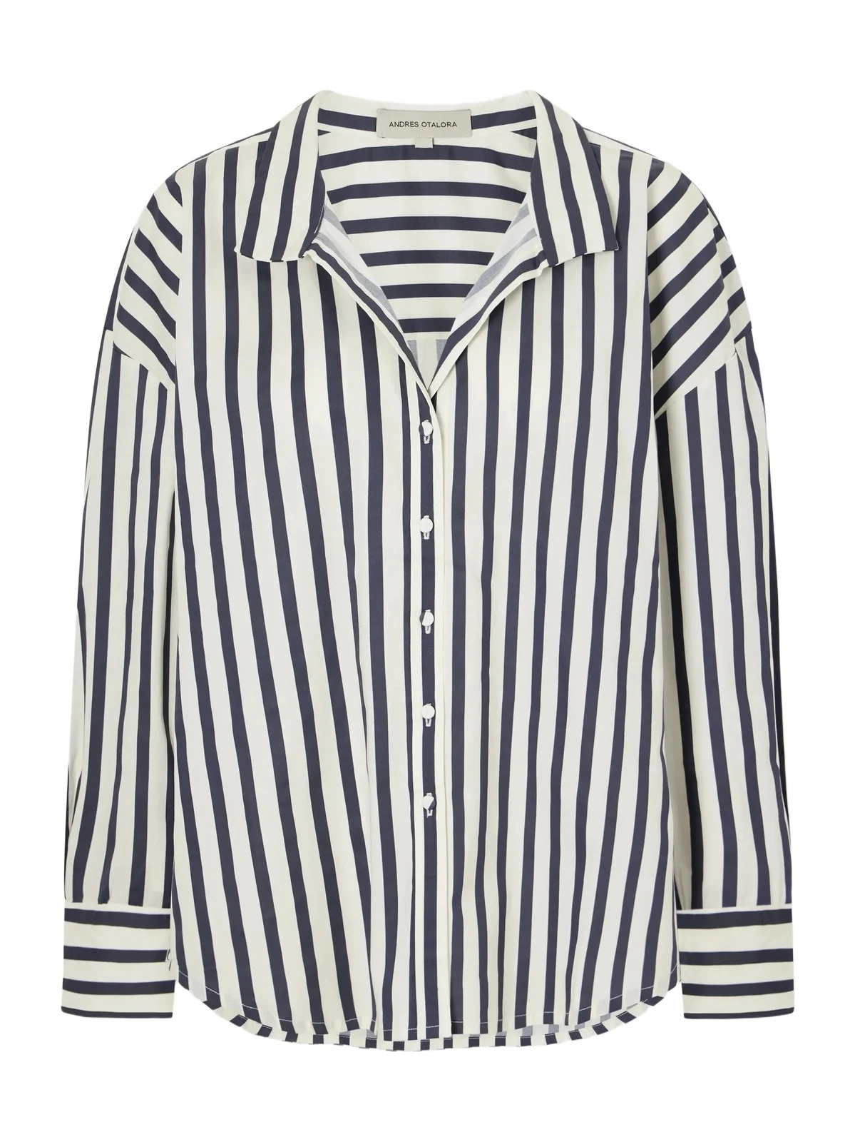 Un Tej Striped Cotton-poplin Shirt Un Tej Striped Cotton-poplin Shirt