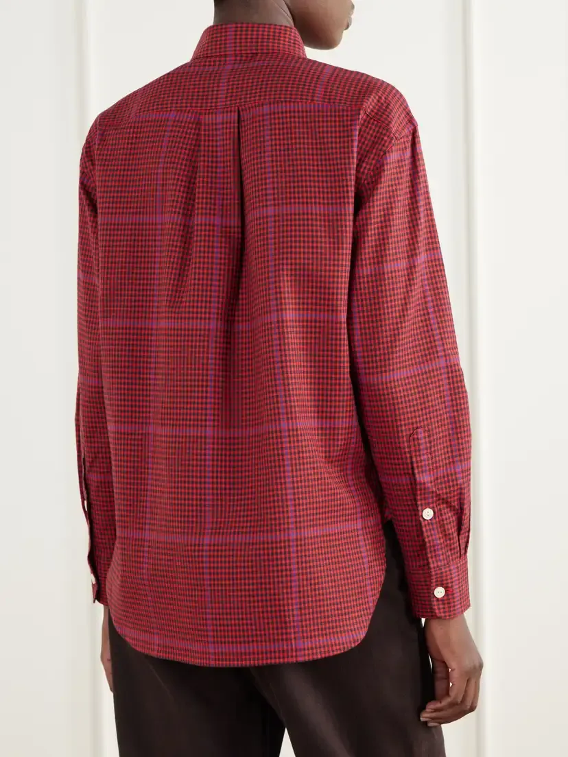 Polo Ralph Lauren Logo-embroidered Gingham Cotton-flannel Shirt | Thumbnail 4 Polo Ralph Lauren Logo-embroidered Gingham Cotton-flannel Shirt | Thumbnail 4