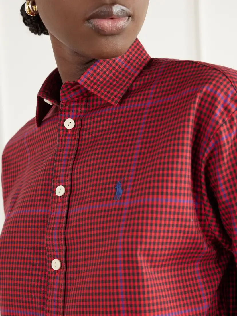 Polo Ralph Lauren Logo-embroidered Gingham Cotton-flannel Shirt | Thumbnail 5 Polo Ralph Lauren Logo-embroidered Gingham Cotton-flannel Shirt | Thumbnail 5