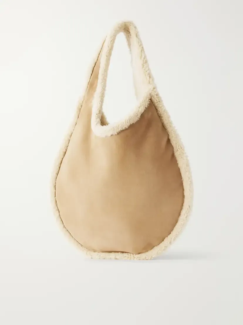ALAÏA One Piece Medium Merino Shearling Shoulder Bag | Thumbnail 3 ALAÏA One Piece Medium Merino Shearling Shoulder Bag | Thumbnail 3
