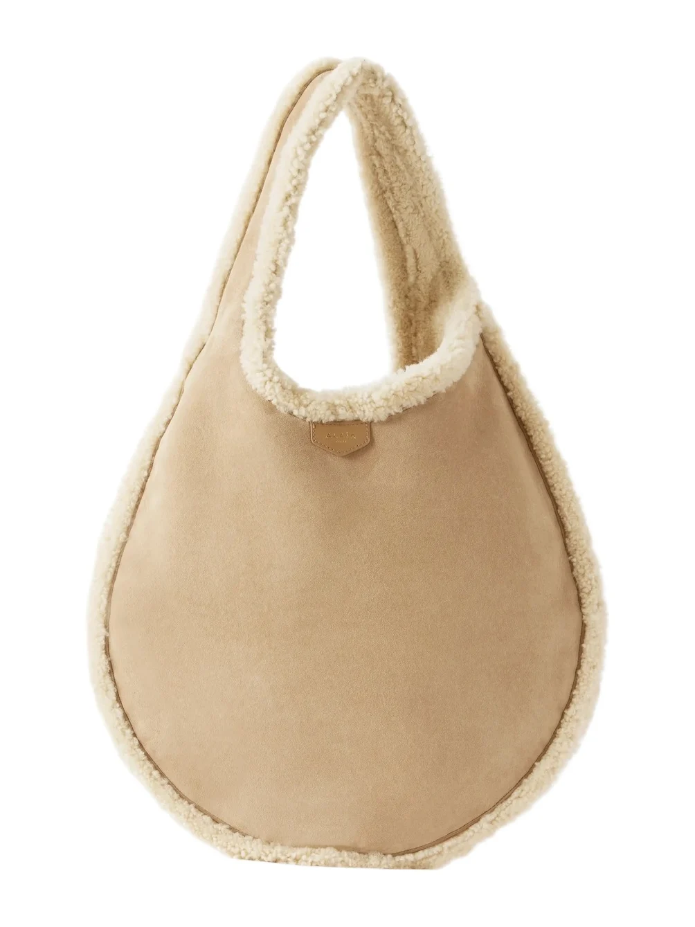 ALAÏA One Piece Medium Merino Shearling Shoulder Bag