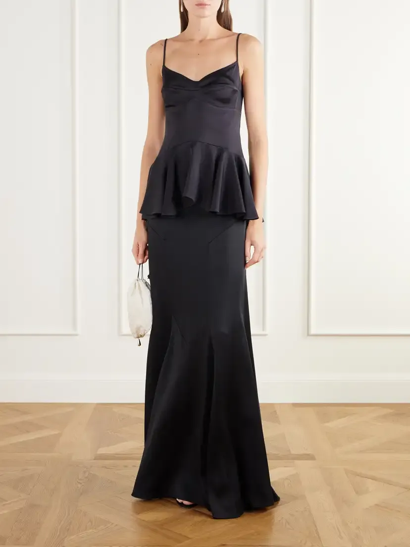 Stella McCartney Peplum Satin Top | Thumbnail 2