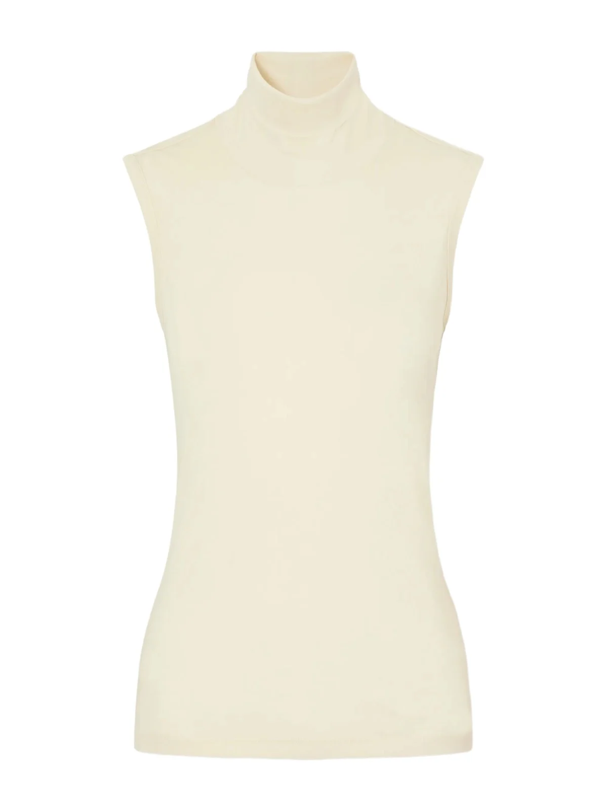 FLORE FLORE Dinah Ribbed Organic Cotton-jersey Turtleneck Tank