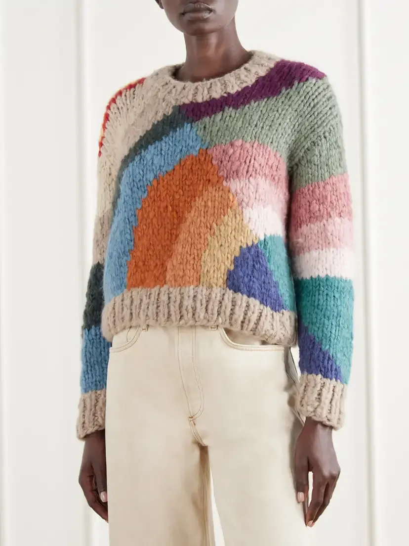 Suzie Kondi Emilia Jooshi Intarsia-knit Cashmere Sweater | Thumbnail 3 Suzie Kondi Emilia Jooshi Intarsia-knit Cashmere Sweater | Thumbnail 3