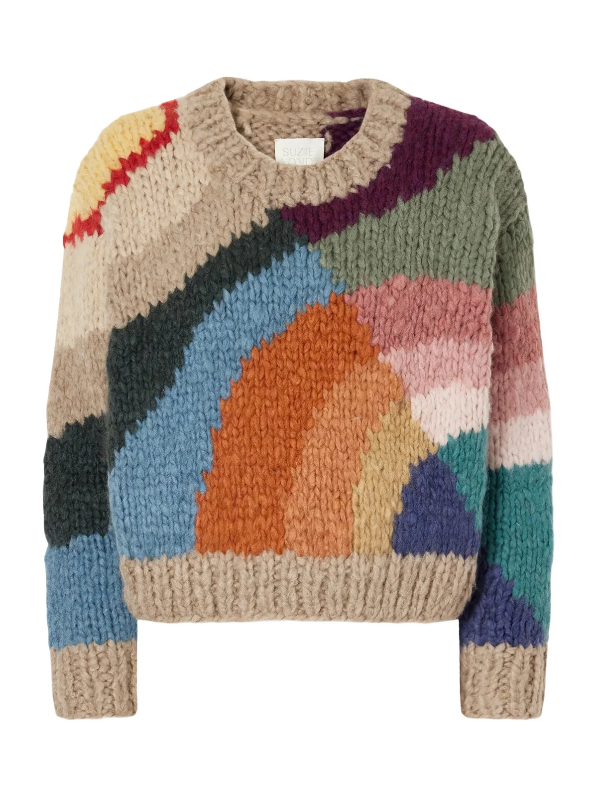 Suzie Kondi Emilia Jooshi Intarsia-knit Cashmere Sweater