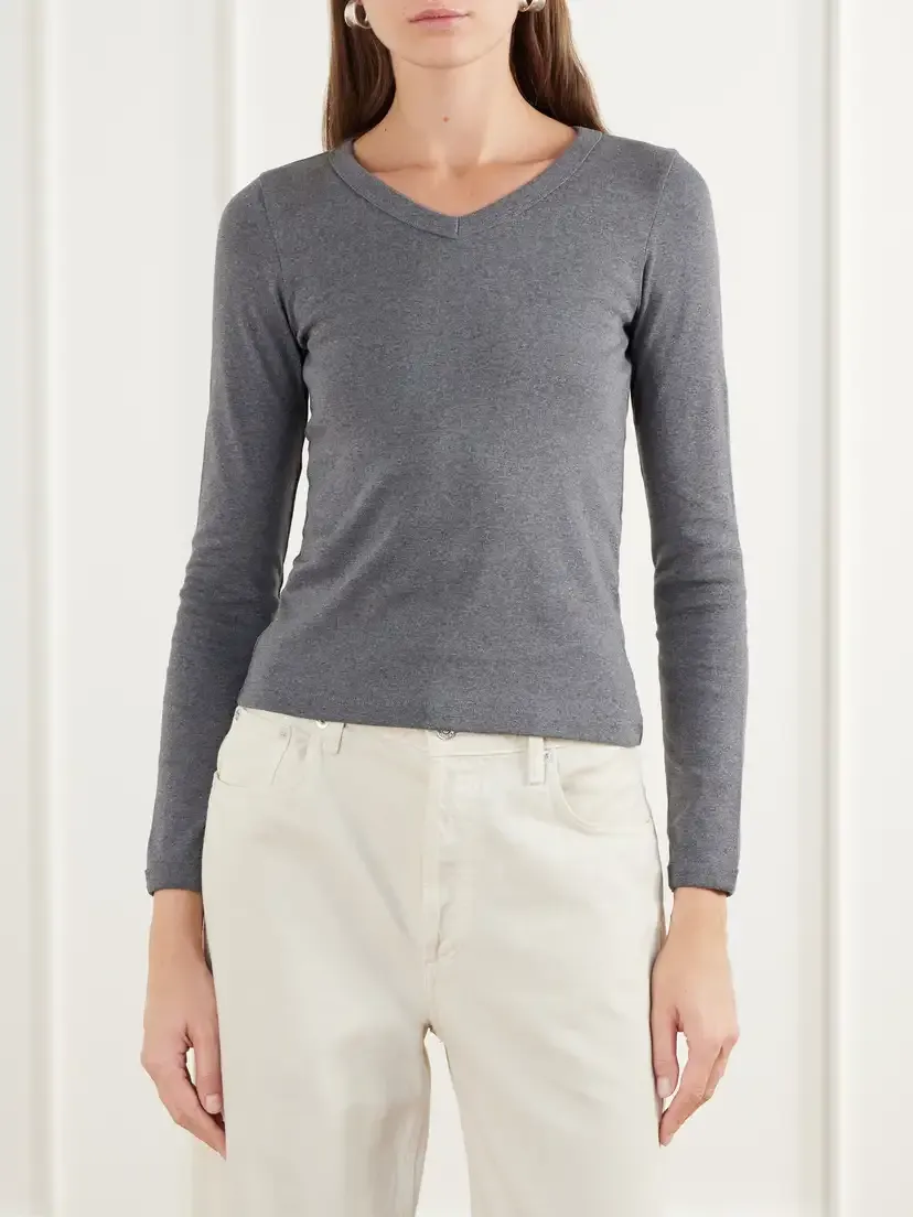 FLORE FLORE Jill Organic Cotton-jersey T-shirt | Thumbnail 3