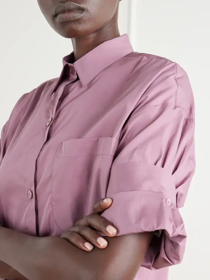 TWP Next Ex Cropped Cotton-poplin Shirt | Thumbnail 5