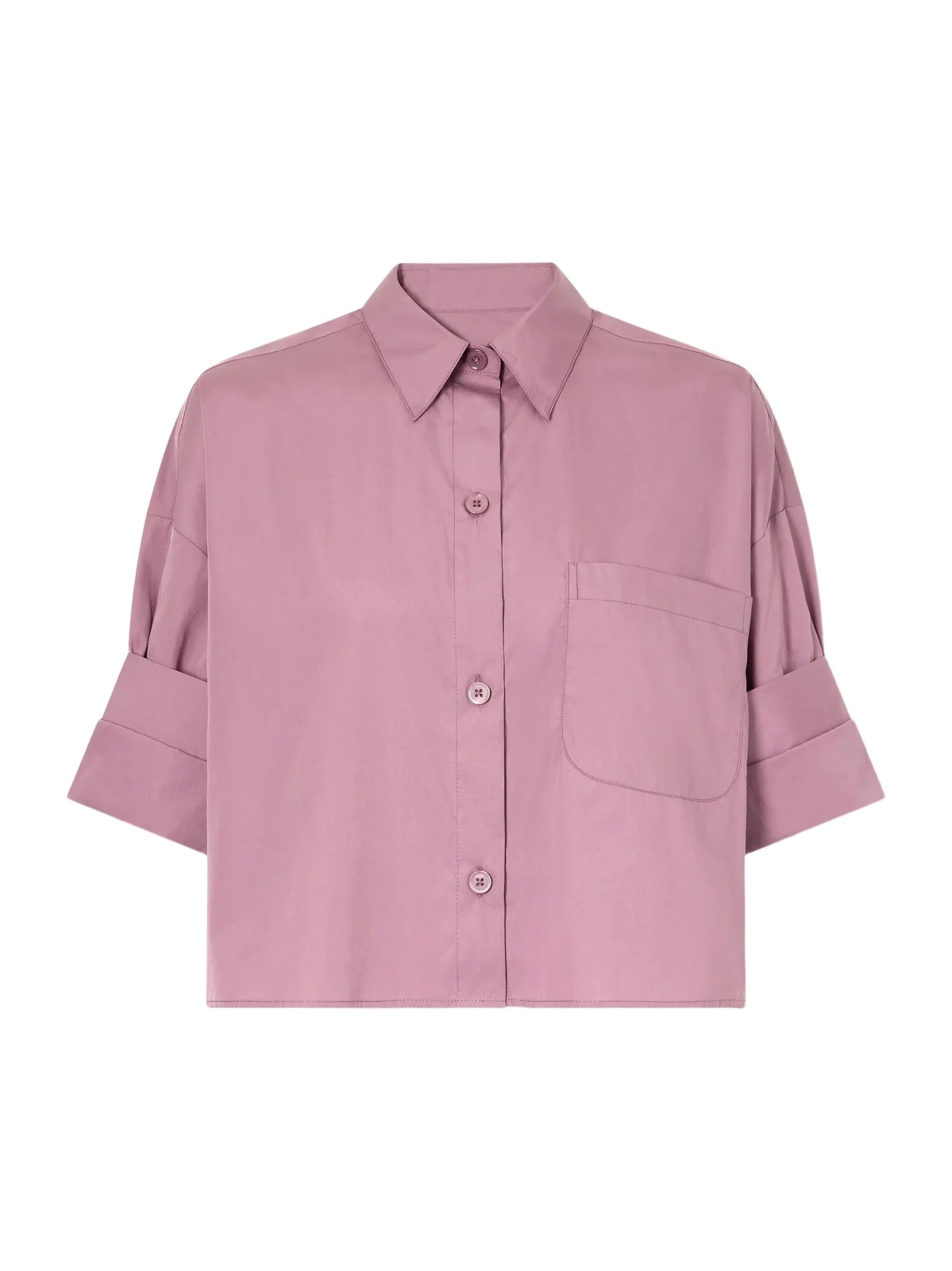 Next Ex Cropped Cotton-poplin Shirt