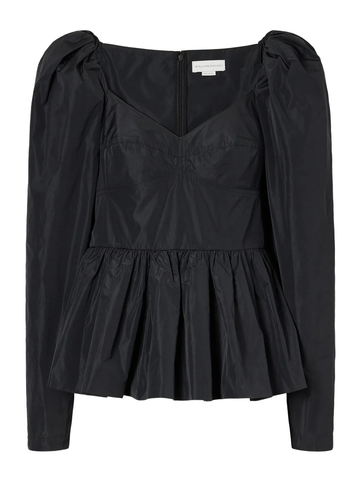 Peplum Taffeta Blouse