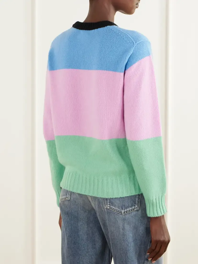 JW Anderson Color-block Intarsia-knit Wool Sweater | Thumbnail 4
