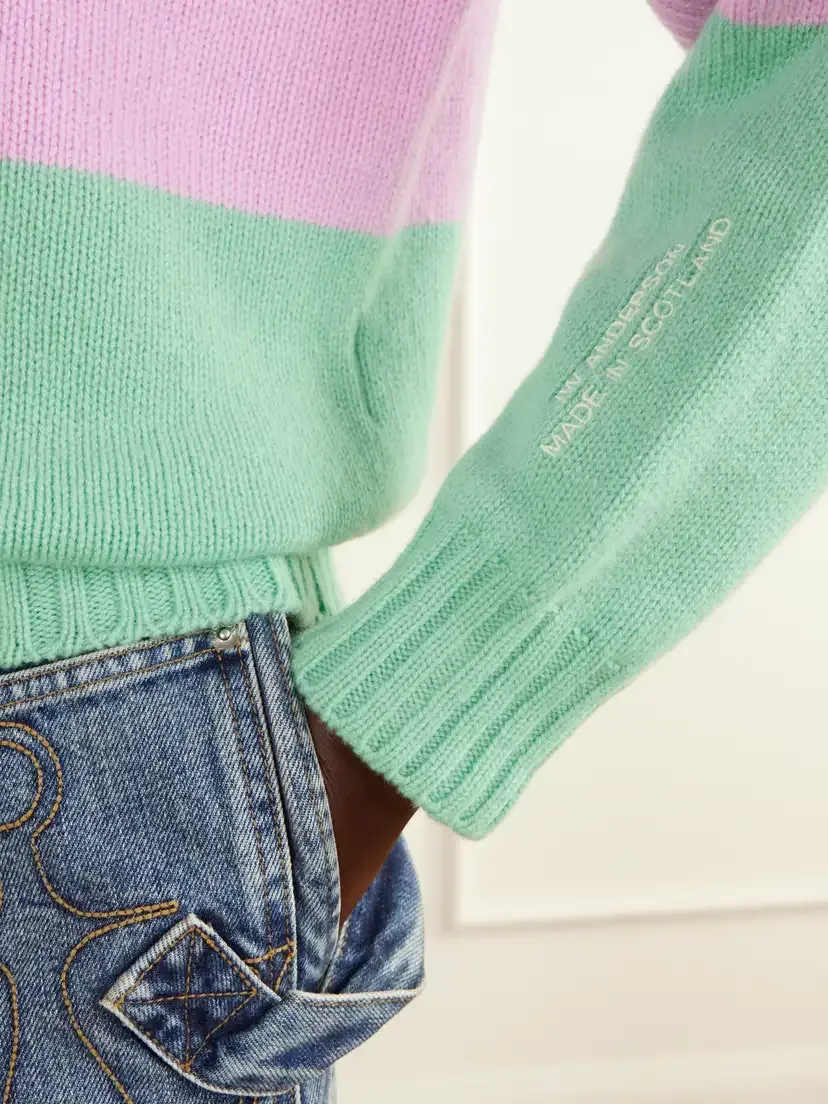 JW Anderson Color-block Intarsia-knit Wool Sweater | Thumbnail 5