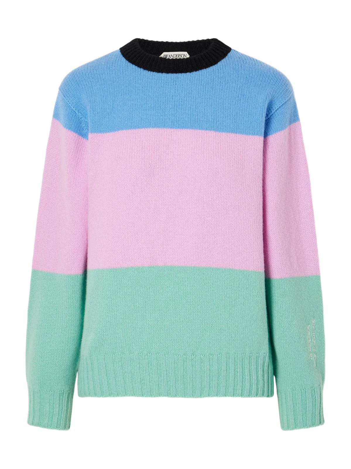 Color-block Intarsia-knit Wool Sweater Color-block Intarsia-knit Wool Sweater