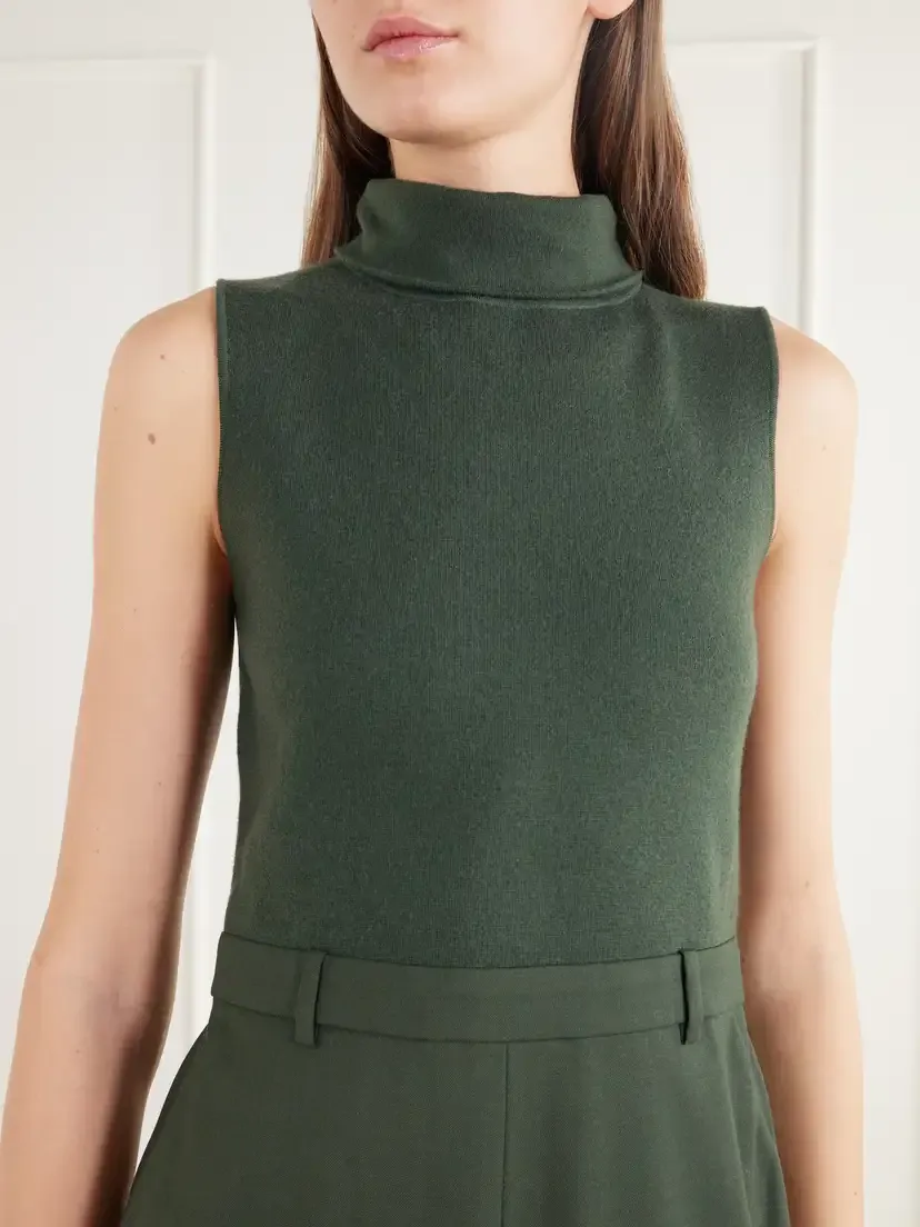 Theory Merino Wool-blend Jersey And Fresco Turtleneck Midi Dress | Thumbnail 4 Theory Merino Wool-blend Jersey And Fresco Turtleneck Midi Dress | Thumbnail 4
