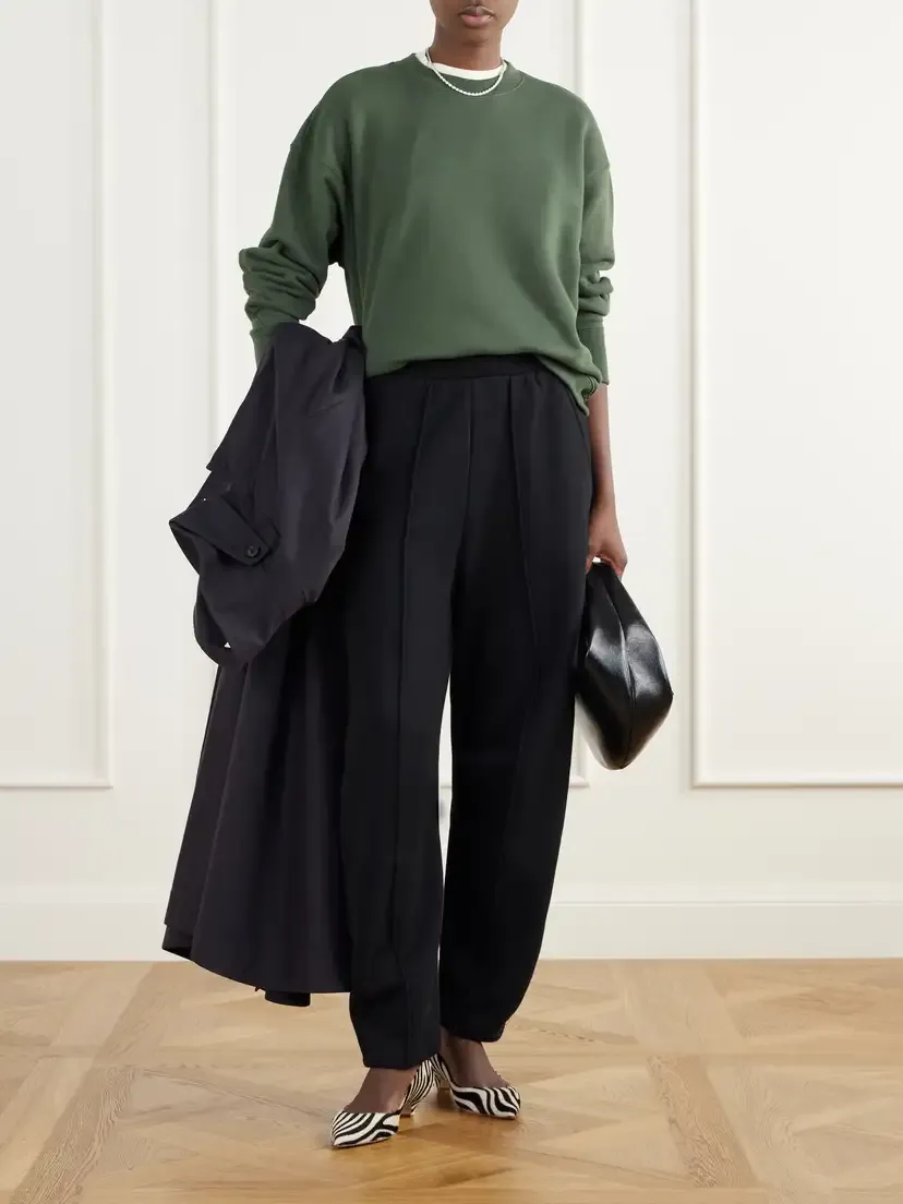 Jamie Haller The Baggy Crew French Cotton-terry Sweatshirt | Thumbnail 2
