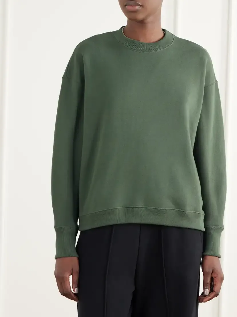 Jamie Haller The Baggy Crew French Cotton-terry Sweatshirt | Thumbnail 3