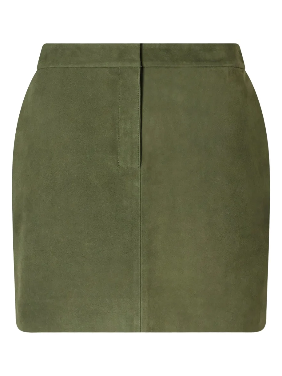 Paneled Suede Mini Skirt Paneled Suede Mini Skirt