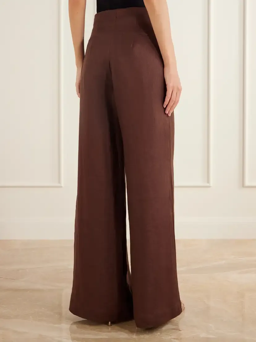 ANDRES OTALORA Salmar Linen-woven Wide-leg Pants | Thumbnail 4 ANDRES OTALORA Salmar Linen-woven Wide-leg Pants | Thumbnail 4