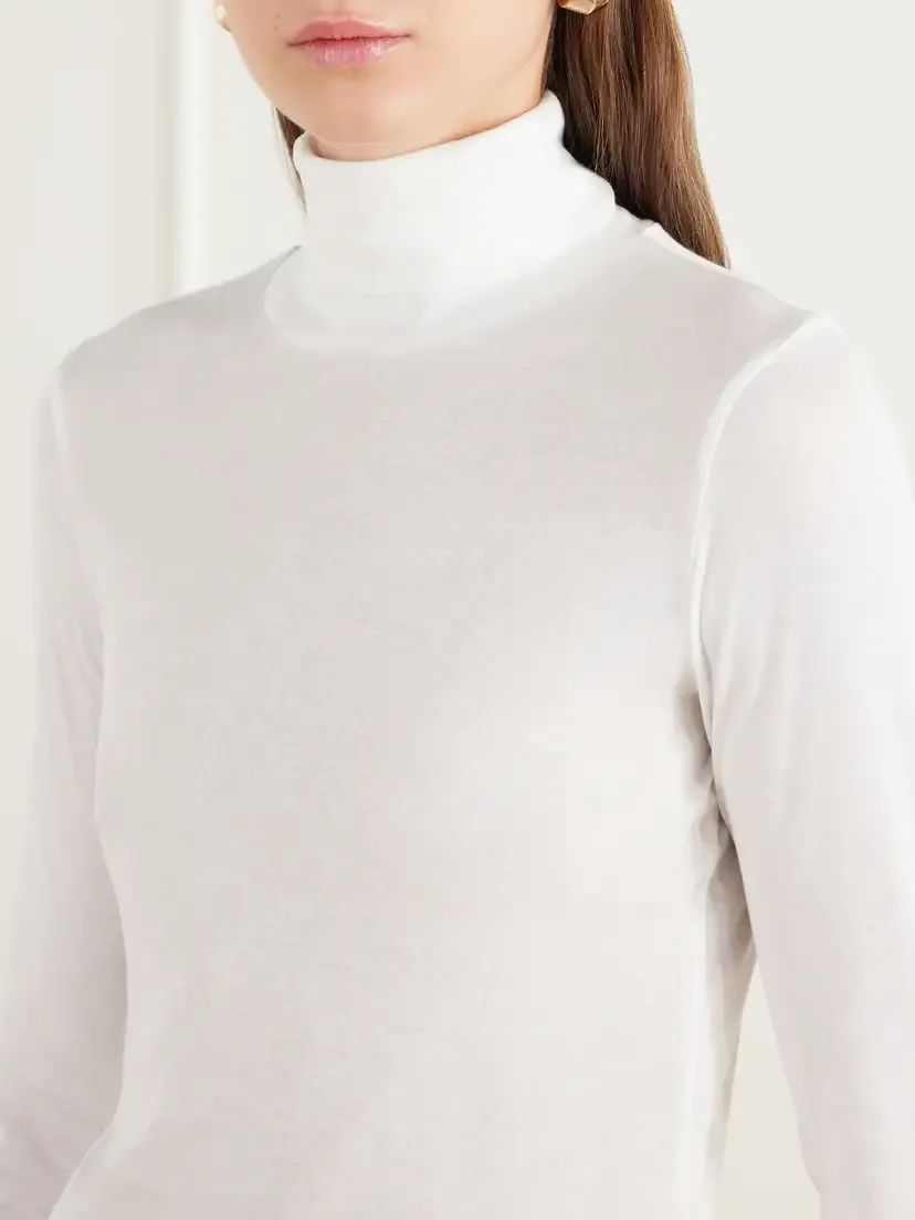FLORE FLORE Dinah Organic Cotton Turtleneck T-shirt | Thumbnail 5 FLORE FLORE Dinah Organic Cotton Turtleneck T-shirt | Thumbnail 5