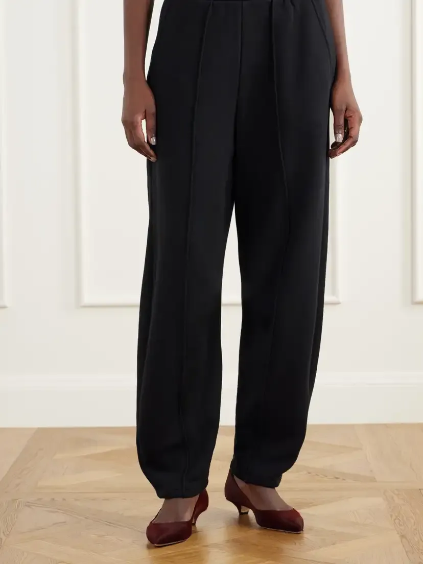 Jamie Haller The Pintuck Cotton-jersey Tapered Pants | Thumbnail 3
