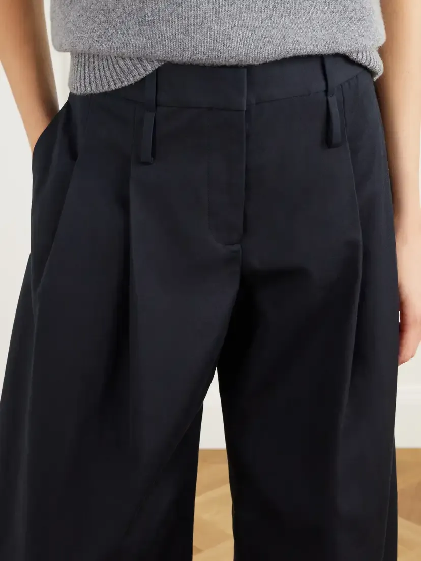 Brandon Maxwell The Dean Cotton-canvas Barrel-leg Pants | Thumbnail 5 Brandon Maxwell The Dean Cotton-canvas Barrel-leg Pants | Thumbnail 5
