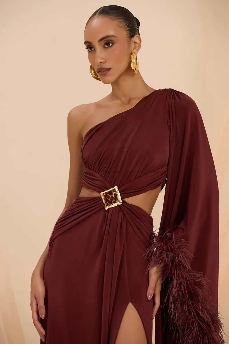 PatBo HELO JERSEY ONE SHOULDER GOWN | Thumbnail 3 PatBo HELO JERSEY ONE SHOULDER GOWN | Thumbnail 3