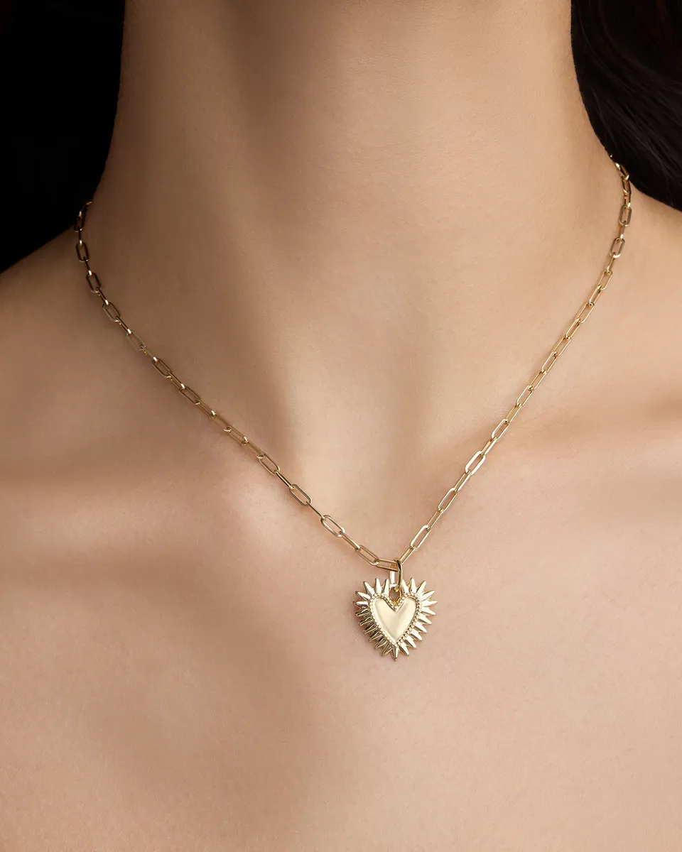 Jennifer Fisher Jennifer Fisher Personalized Small Fierce Heart 14K Yellow Gold | Thumbnail 2